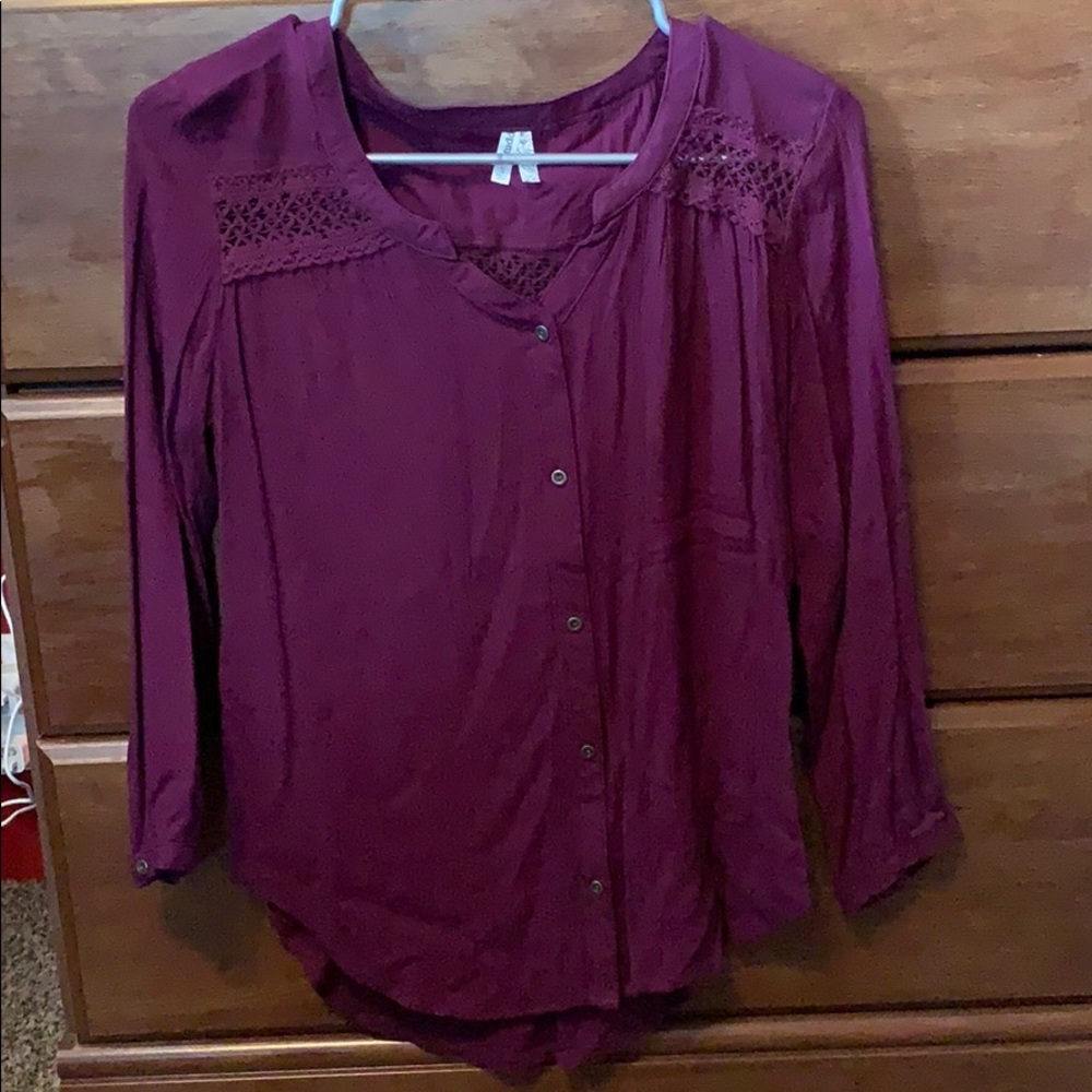 Cute purple blouse!